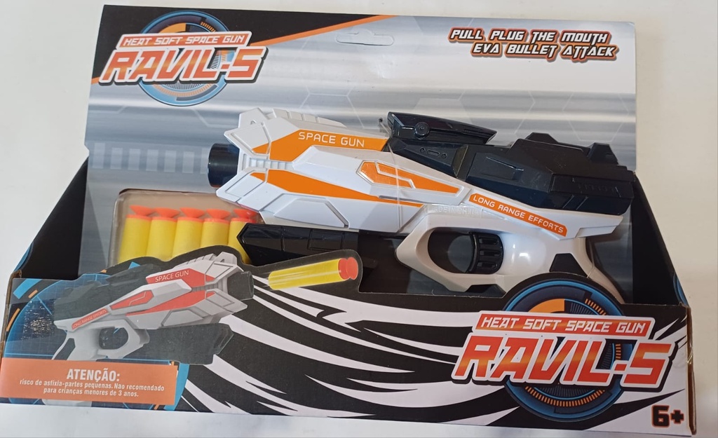 PISTOLA LANZA DARDOS RAVIL-5 EN CAJA