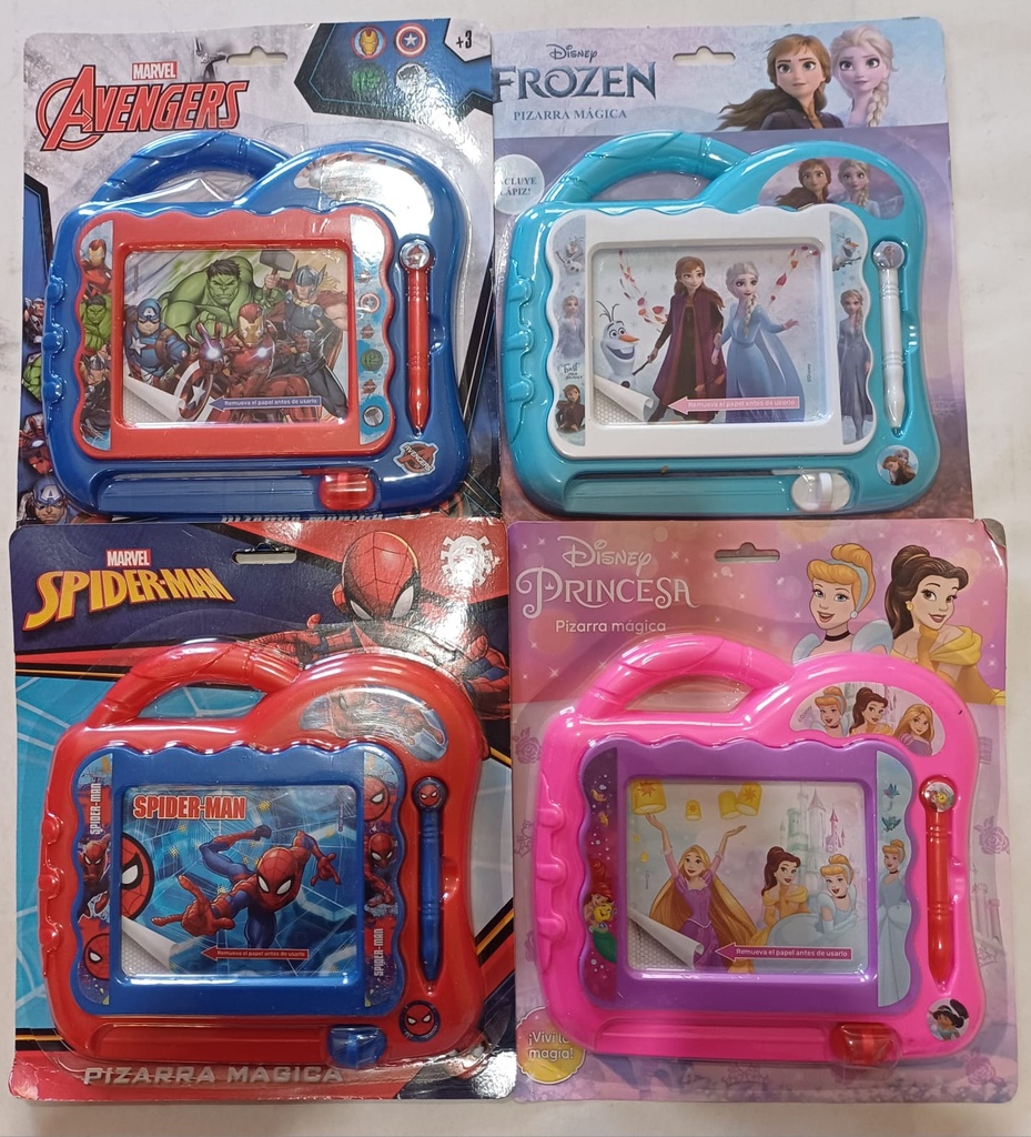 PIZARRA MAGICA PERSONAJES EN BLISTER