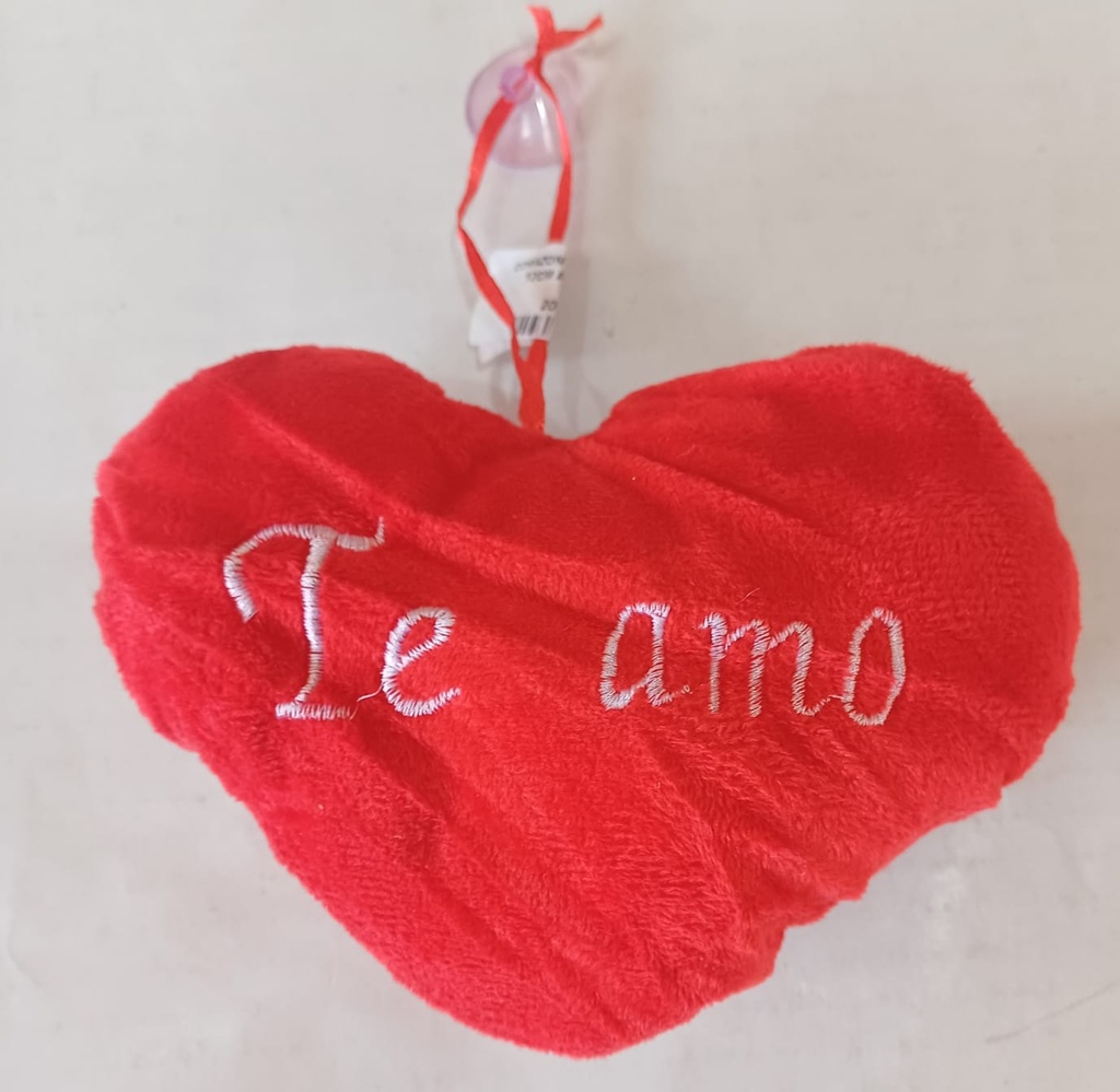 PELUCHE CORAZON C/SOPAPA 12CM
