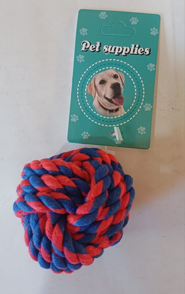 PELOTA DURA DE SOGA PARA PERRO