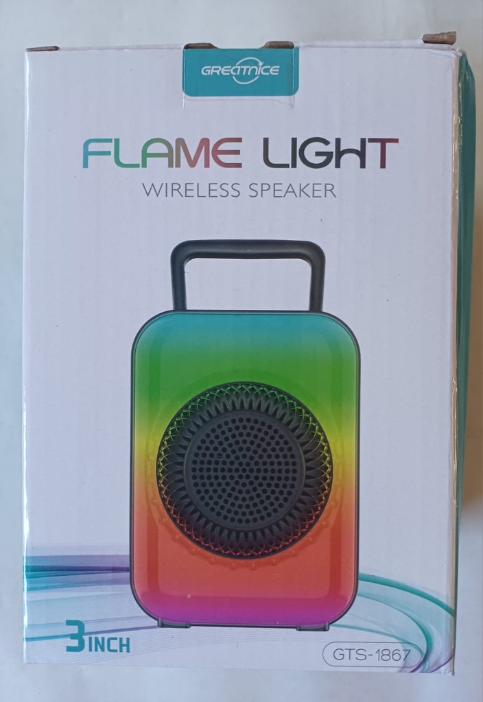 PARLANTE FLAME LIGHT 3PLG BLUETOOHT/FM/MP3