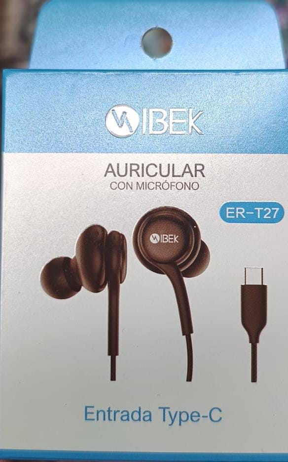 AURICULAR CON CABLE IBEK TIPO C