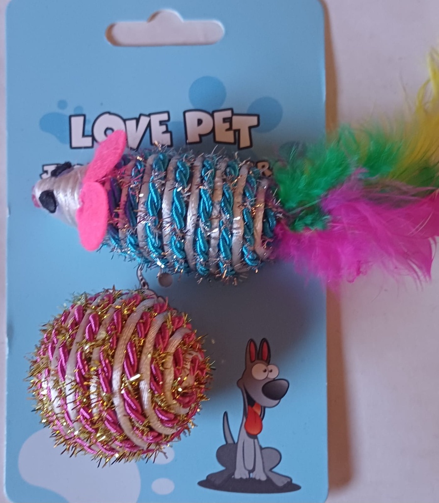 RATA Y PELOTA D/HILO BRILLOSA