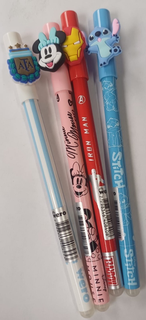 LAPICERA BORRABLE PERSONAJES WERO