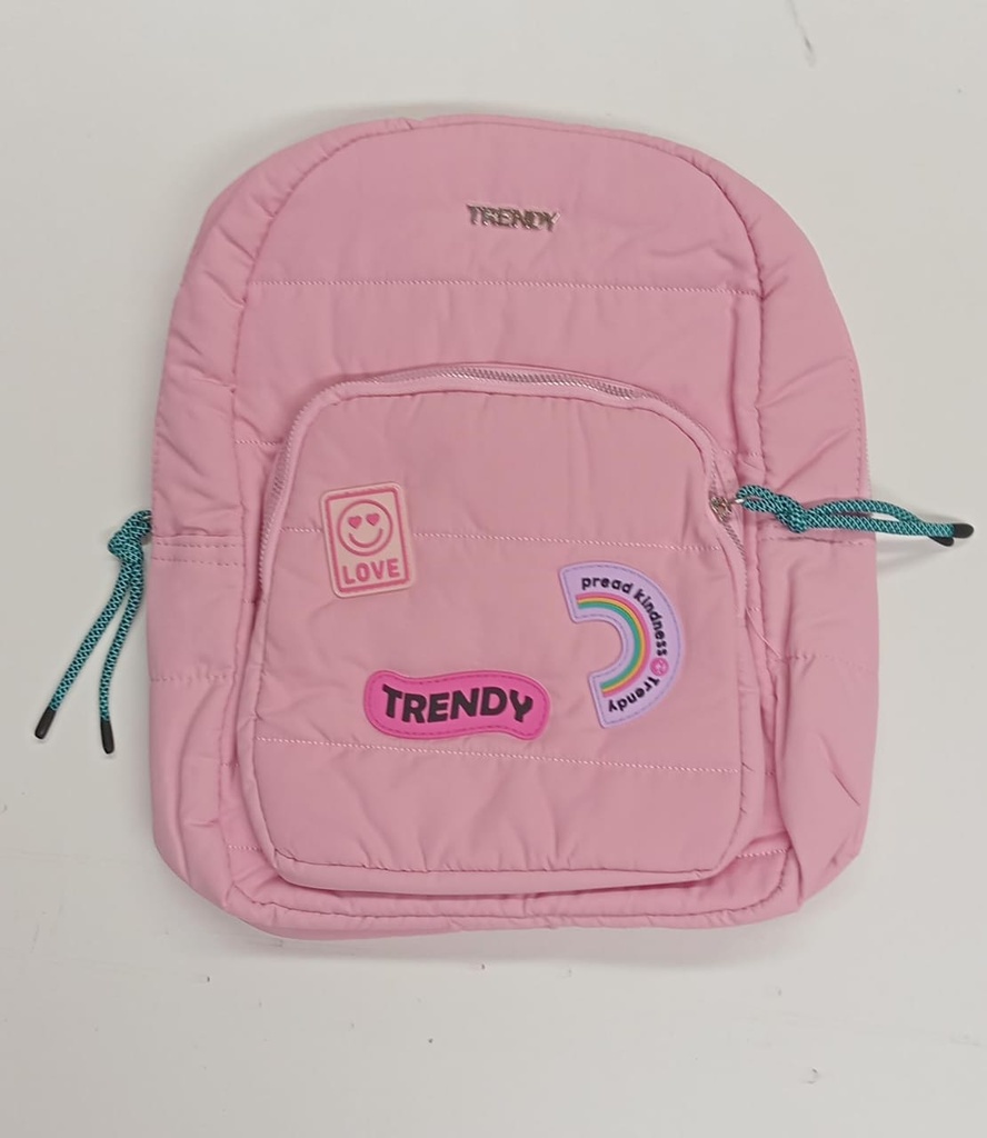 Mochila Trendy 30x23cm Tira ajustable (Negro)