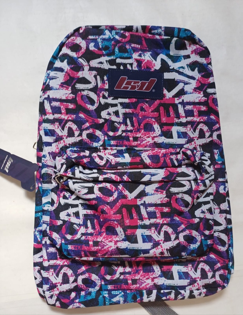 🔵MOCHILA ESPALDA LSD 16"ESTAMPADA VARIOS MODELOS