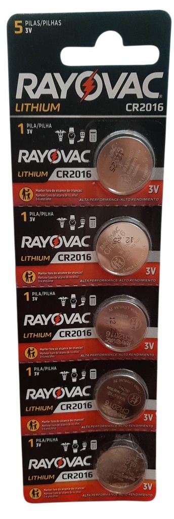 PILA RAYOVAC CR2016