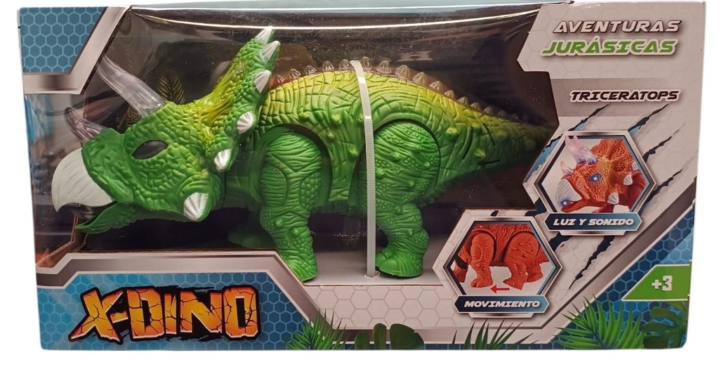 DINOSAURIO A PILA TRICERATOPS