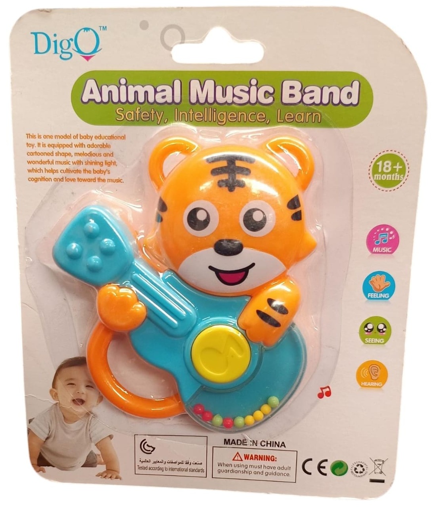 SONAJERO TIGRE C/LUZ Y SONIDO EN BLISTER