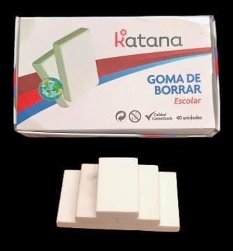 GOMA BORRAR KATANA CUADRADA BLANCA