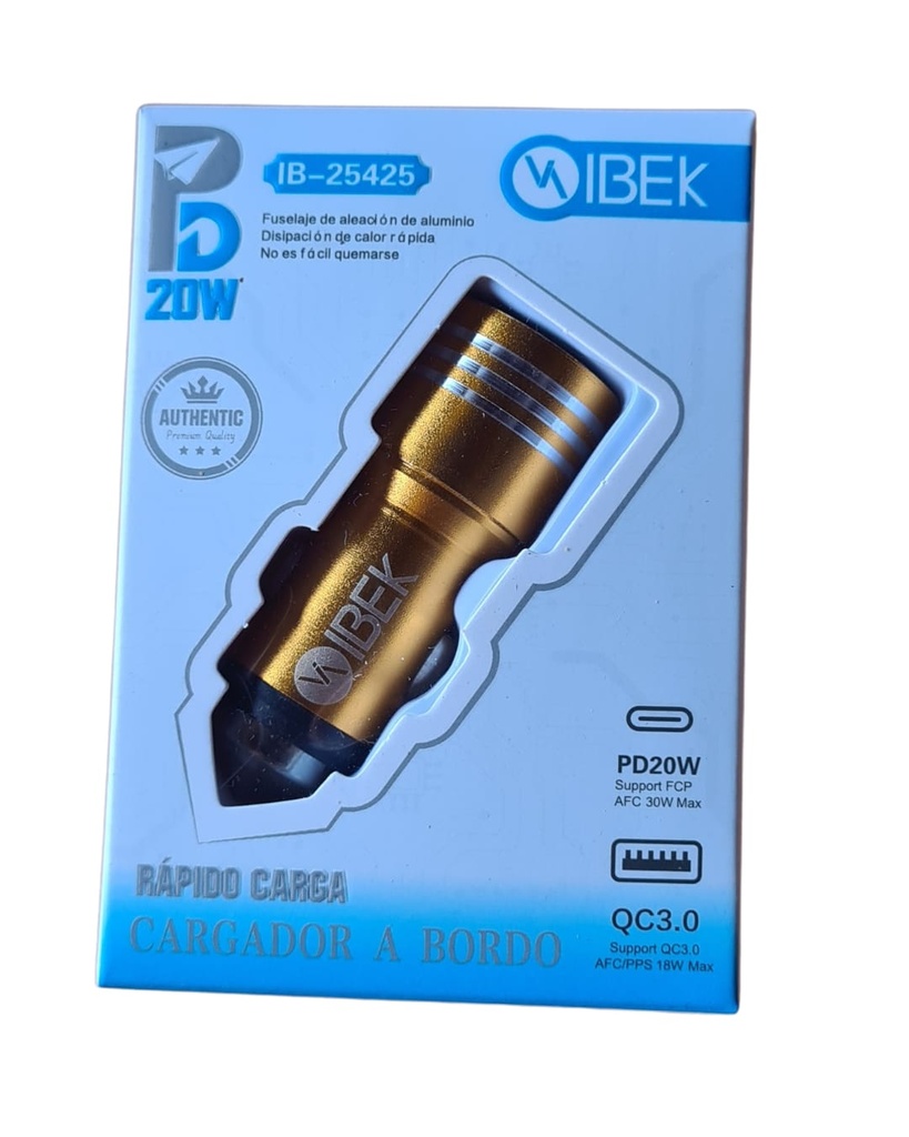 [IB-25425] CARGADOR AUTO IBEK