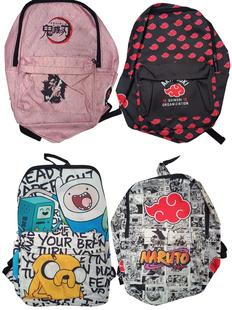 Mochila Lona Personajes Anime