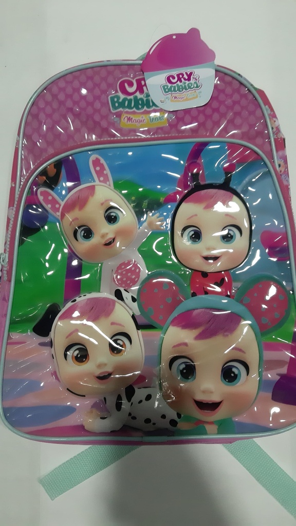 🔵Mochila Cry Babies Lona 2Bolsillos