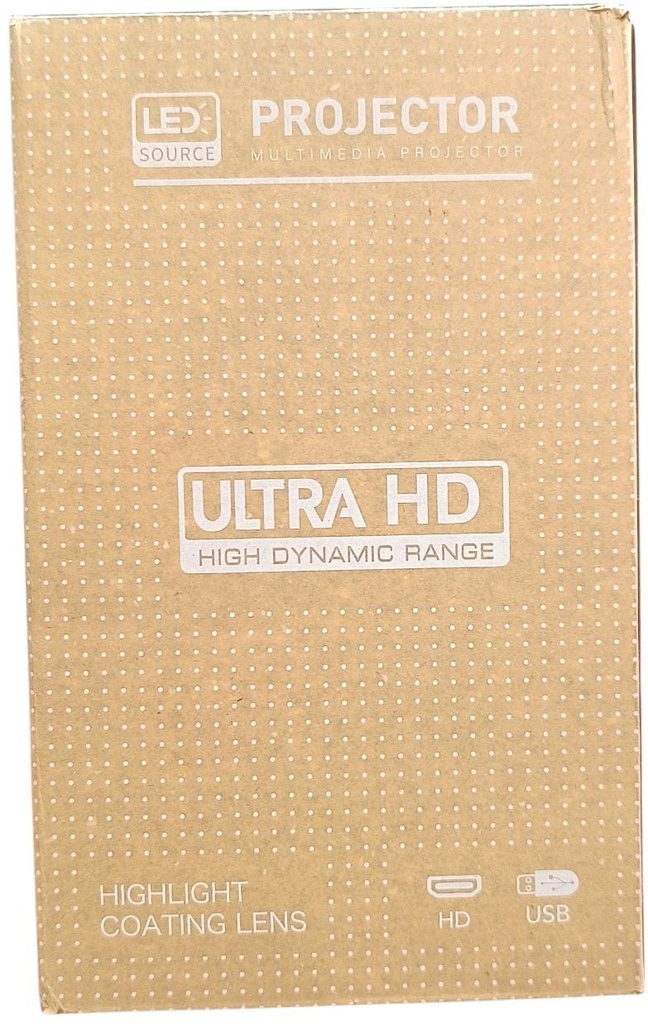 PROYECTOR PROFESIONAL MINI 4K ANDROID WIFI HY300 PRO 1080P COLOR BLANCO