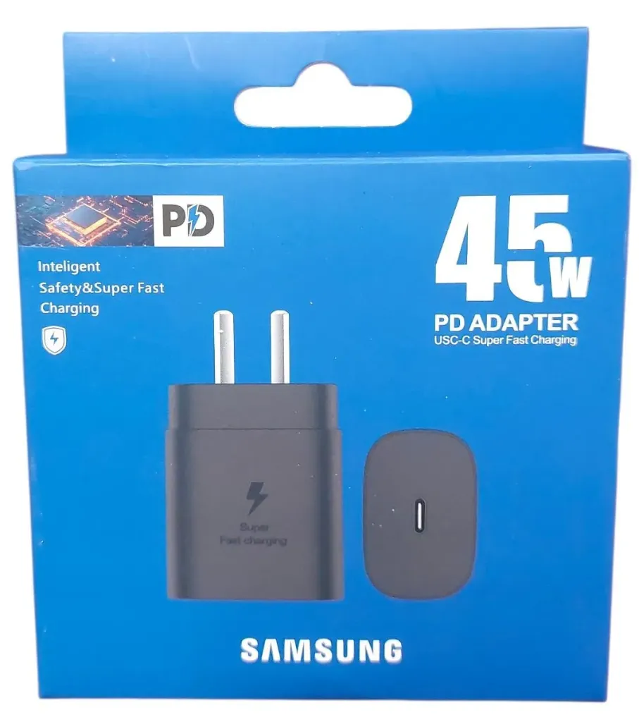 CARGADOR SAMSUNG PD 45W CAJA AZUL