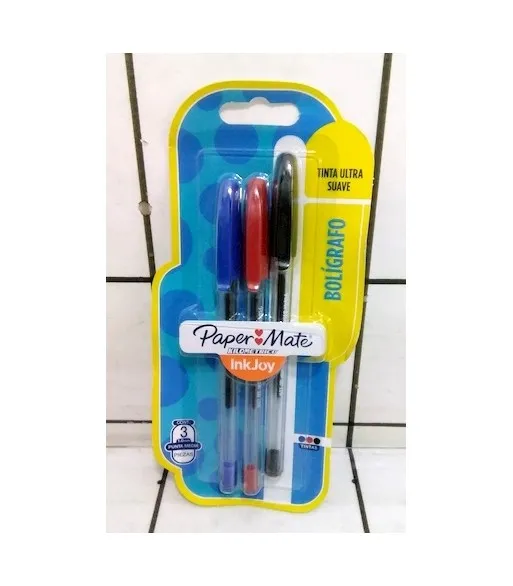🔵Boligrafos Paper Mate Surtidos Flow 3Pz