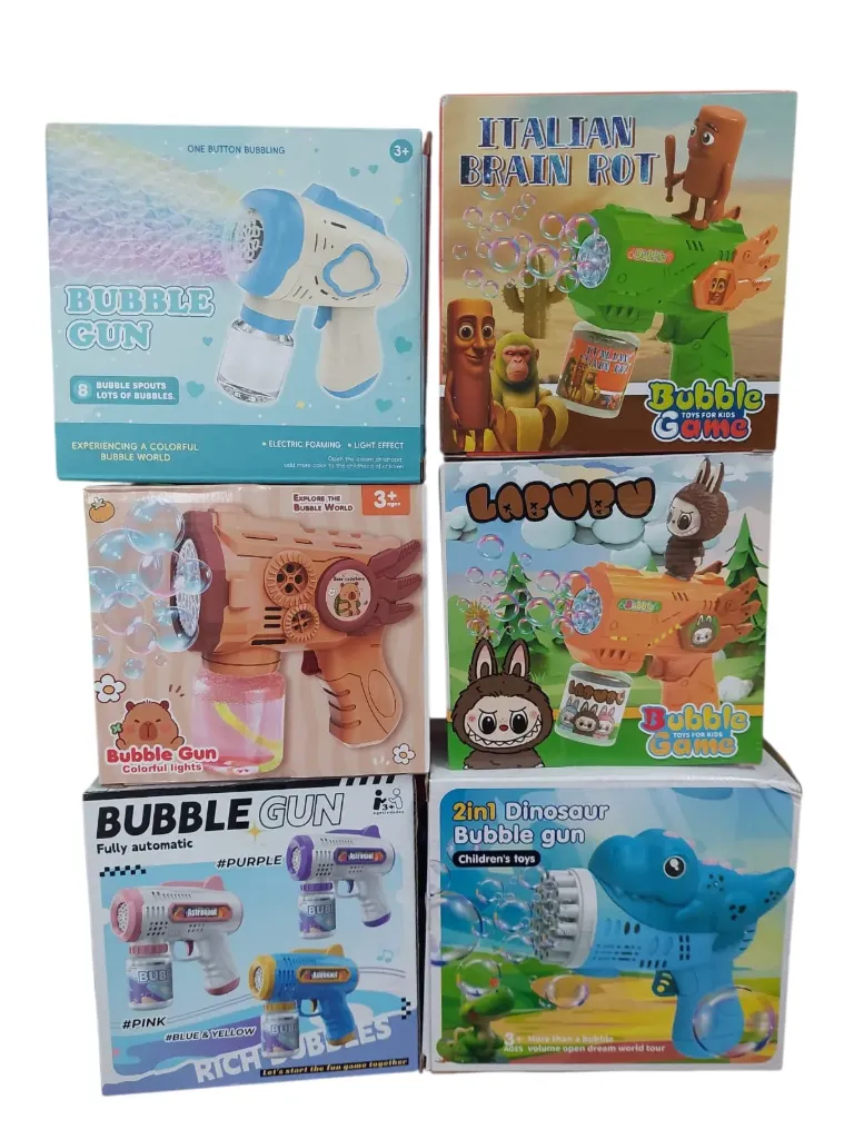 PISTOLA BURBUJERO PERSONAJES