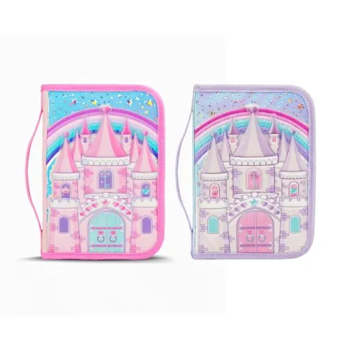 🔵Cartuchera Footy Magic Rigida Desplegable