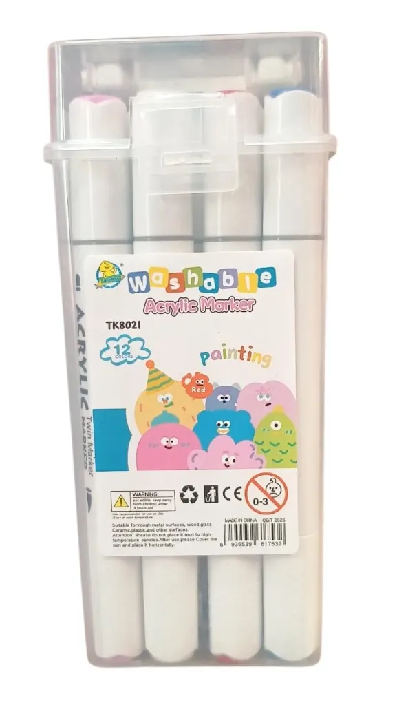 MARCADOR DOBLE WASHABLE X12