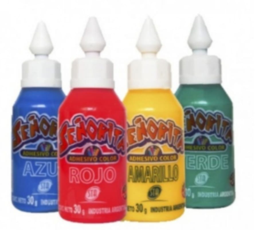 🔵Plasticola Color Señorita 30g (Rojo)