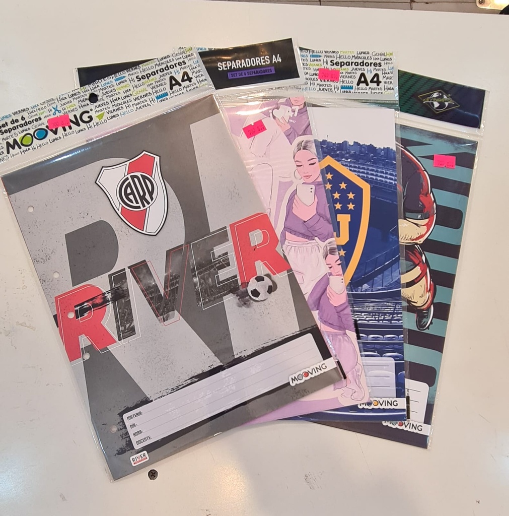 Separadores A4 Mooving (River)
