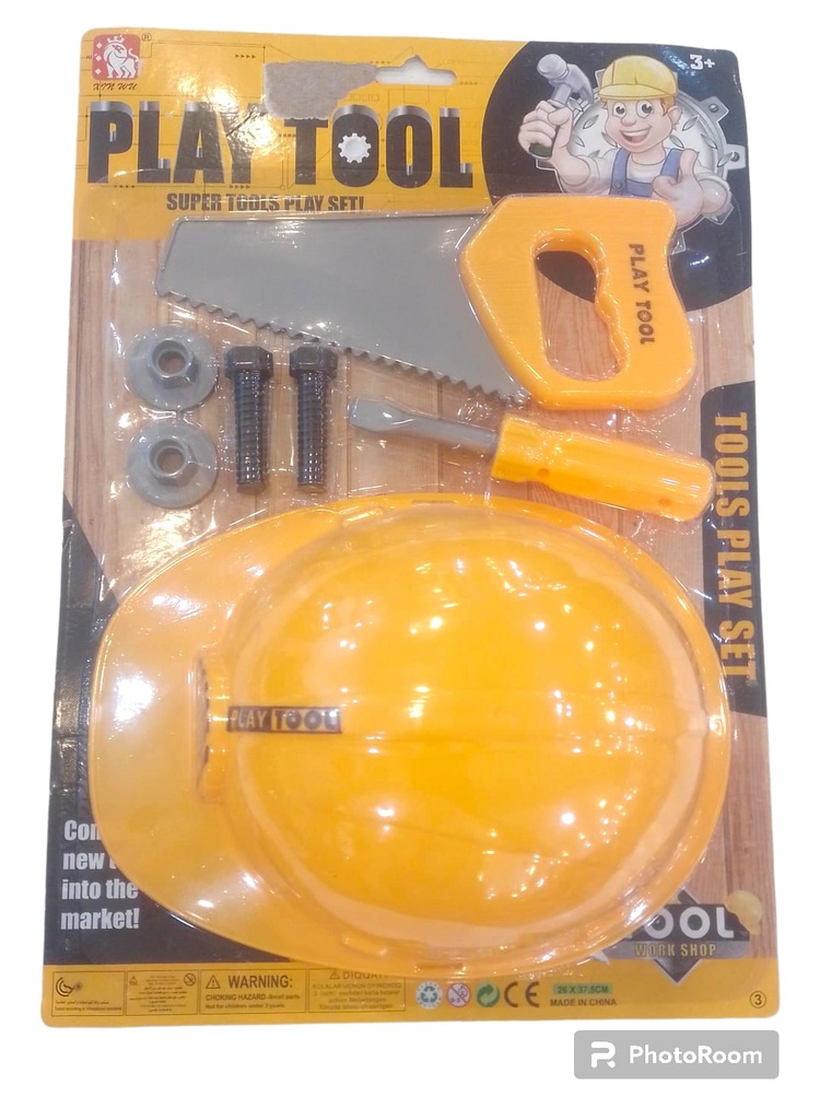 SET DE HERRAMIENTAS 6 PIEZAS + CASCO