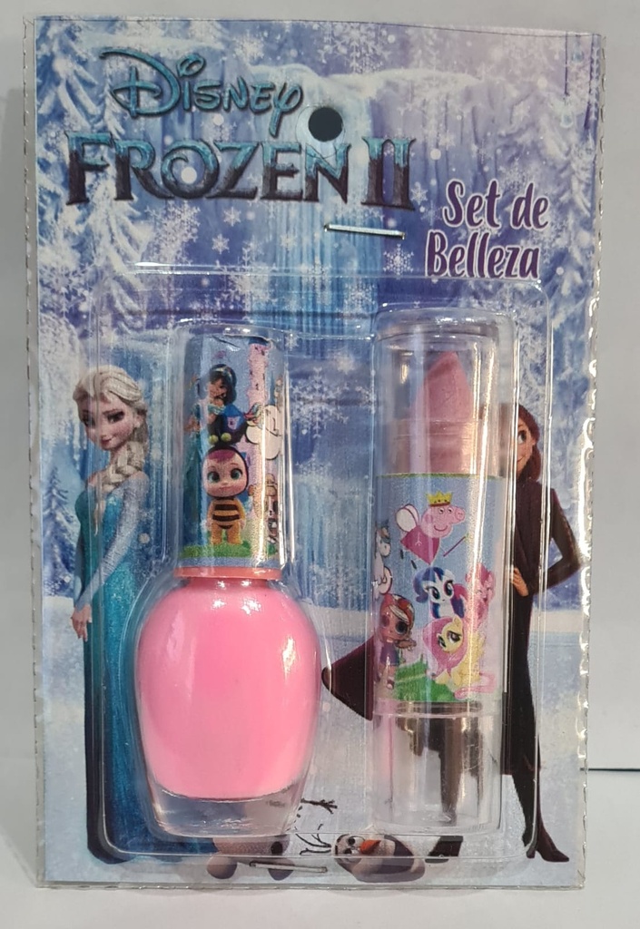 Labial y Esmalte en Blister Personaje