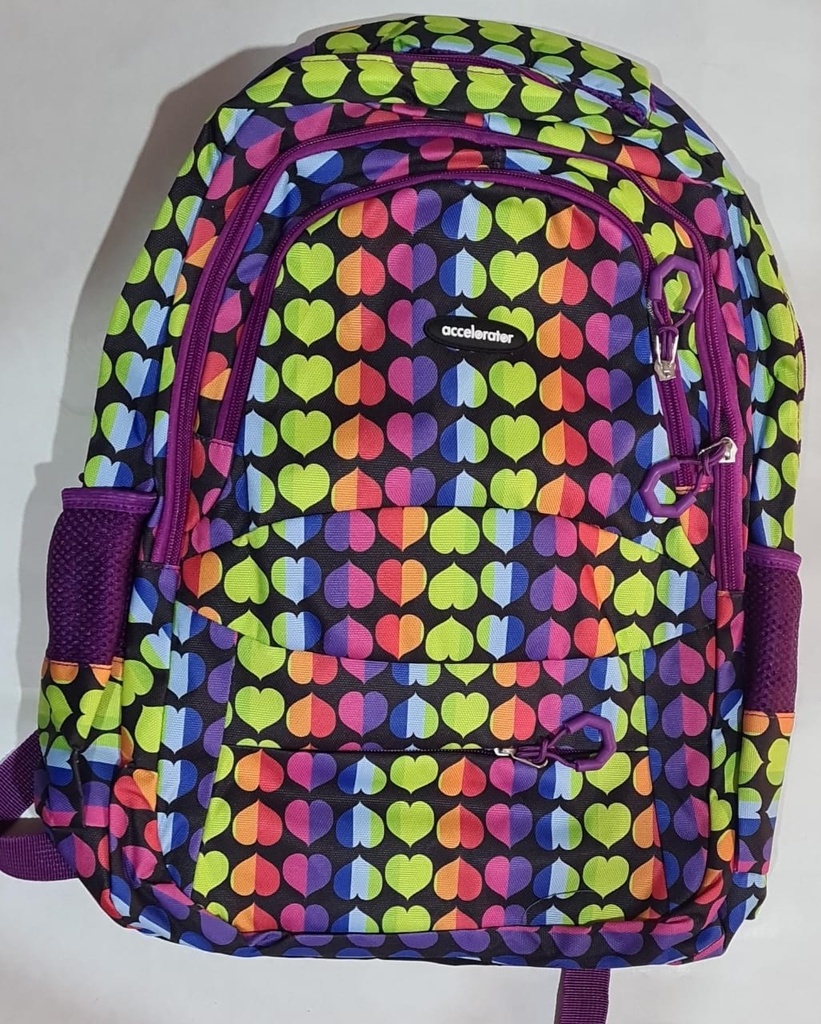 🔵Mochila Accelorator Corazones