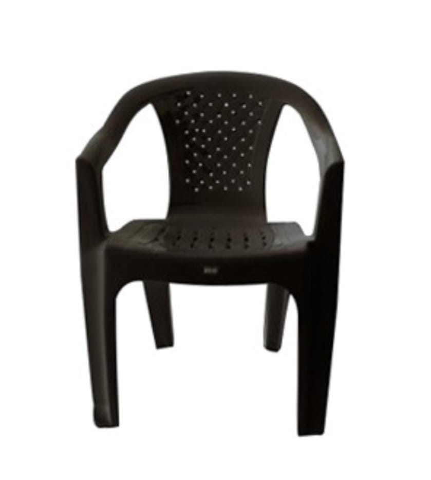 Silla Plastica Negra Gemplast
